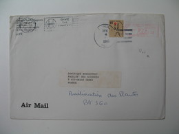 Lettre Perforé    Perfin   U Of M   University Of Minnesota  Office Special Programs  By Air Mail To France 1985 - Zähnungen (Perfins)