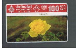 TAILANDIA (THAILAND) -  1993  FLOWERS: ROSE     - USED  -  RIF. 10383 - Fleurs