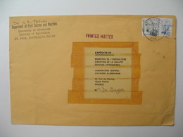 Lettre Perforé    Perfin   U Of M   University Of Minnesota Department Of Food Science And Nutrition To France 1985 - Zähnungen (Perfins)
