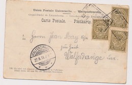 Carte Echternach Luxembourg 2cx3 Pour Walferdange - 1907-24 Abzeichen