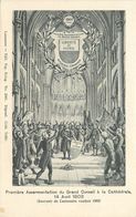 SUISSE - HISTOIRE - PREMIERE ASSERMENTATION DU GRAND CONSEIL à LA CATHEDRALE - 14 AVRIL 1803. - Premier