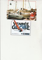 VENDEE GLOBE 1998 -CARTE EDITEE PAR LES TRANSPORTS JOYAU -MONTAIGU- + 1 VIGNETTE AUTOCOLLANTE- - Voile