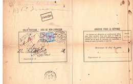 Taxe 28 Et 31 Sur Avis De Colis Postal De Chalon-sur-Saône à Paris (1921) - 1859-1959 Covers & Documents