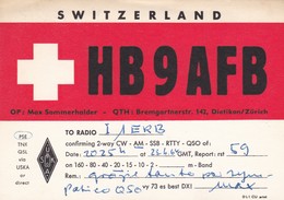 CARTOLINA - POSTCARD - SVIZZERA - RADIO AMATORI DIETIKON / ZURICH - Dietikon