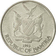 Namibia, 50 Cents, 1993, Vantaa, TTB, Nickel Plated Steel, KM:3 - Namibia