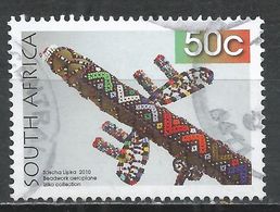 South Africa 2010. Scott #1423 (U) Beadwork, Airplane - Used Stamps