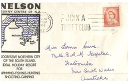 (999) New Zealand - Cover With Nelson - FDC