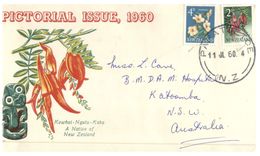 (999) New Zealand - FDC Cover With Flowers - FDC