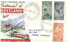 (999) New Zealand - FDC Cover Centennial Of Westland - FDC