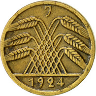 Allemagne, République De Weimar, 5 Rentenpfennig, 1924, Hambourg, TTB - 5 Renten- & 5 Reichspfennig