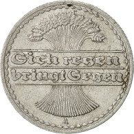 Allemagne, République De Weimar, 50 Pfennig, 1921, Berlin, TB+, Aluminium - 50 Renten- & 50 Reichspfennig