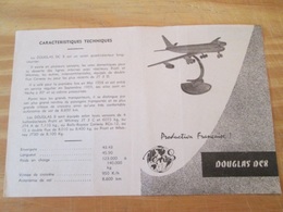Rare : NOTICE DE MONTAGE Années 60 Pour Maquette Plastique AEROS : DOUGLAS DC-8 - Airplanes
