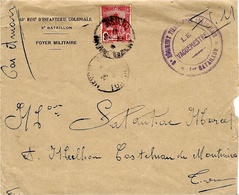 1941- WWII - Enveloppe à En-tête  En F M " 3è Régiment De Tirailleurs Sénégalais "  Avec Taxe Avion + " Pas D'avion " - Lettres & Documents