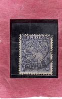 INDIA INDE 1949 Ajanta Panel 3p USATO USED OBLITERE' - Used Stamps