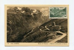 !!! CARTE MAXIMUM ROUTE DU COL DE L'ISERAN CACHET ORDINAIRE DE BOURG ST MAURICE REF A3 - 1930-1939