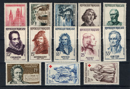 1957  - Année Complète (YT 1091 à 1141) - 52 Timbres ** - 1950-1959