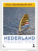 Nederland  2016  Olympische Spelen Goud Olympics  D, V Rijsselberghe Windsurfing Postsfris/neuf/mnh - Francobolli Personalizzati