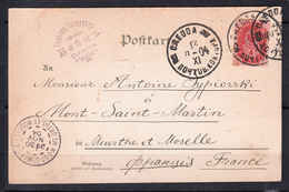 10c Rose Aigle  Cachet De ODESSA Le 13 Nov 1904 Sur CPA De BERLIN Pour MONT SAINT-MARTIN M.et.mos - Lettres & Documents