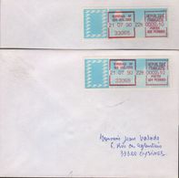 Lettres Avec étiquettes MOG De Bordeaux RP GDS Voiliers 21 07 90, G01 Et G02 - Schiffspost