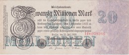 ALLEMAGNE 1923 REICHSBANKNOTE 20 MILLIONEN MARK - 20 Millionen Mark