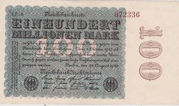 ALLEMAGNE 1923 REICHSBANKNOTE 100 MILLIONEN MARK - 100 Mio. Mark