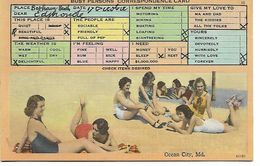 MD - Maryland > Ocean City BUSY PERSONS CORRESPONDANCE CARD VERS 1948 - Ocean City