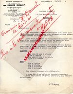 03-  MONTLUCON- LETTRE USINES DUNLOP - RUE PRINCIPALE- 1941 - Transportmiddelen
