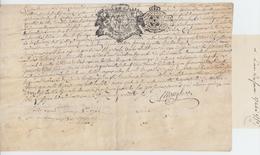 DOC 1746 - Doc. Adminis. - Papier Parchemin (265 X 168) - Estamp. Armes De Stasnislas + Contre Marque - TB - ....-1700: Precursors