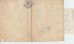 DOC 1764 - Doc. Adminis. - Papier Parchemin (260 X 170) - Estamp. Lorraine/Barrois 10 Sols 3 Den. - TB - ....-1700: Precursori