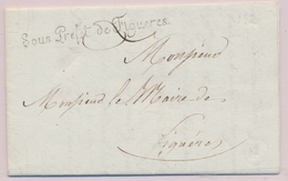 LAC "Sous Préfet De Figuères" - S/pli Daté De Juillet 1812 - Au Verso Cachet Impérial De La Préfecture - TB - 1801-1848: Précurseurs XIX