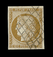 O N°1 - 10c Bistre - TB - 1849-1850 Ceres