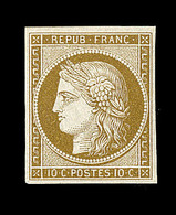 * N°1 - 10c Bistre - Infime Trace De Charnière - TB - 1849-1850 Ceres