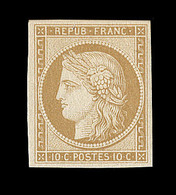 ** N°1f - 10c Bistre - Réimpression - TB - 1849-1850 Ceres