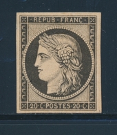 * N°3f - Gomme Irrégulière - Réimpression - TB - 1849-1850 Cérès