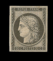 * N°3f - 20c Noir - Réimpression - Comme ** - TB - 1849-1850 Ceres