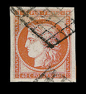 O N°5 - 40c Orange - Belles Marges - Signé Calves - TB - 1849-1850 Cérès