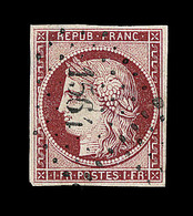 O N°6 - 1F Carmin Foncé - TB - 1849-1850 Ceres