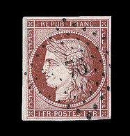 O N°6 - Obl. PC 76 - Pli Horiz. - Asp. TB - 1849-1850 Ceres