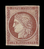 * N°6A - 1F Rouge - Gomme Un Peu Diminuée - Signé Roumet, Calves Et Brun - Rare - B - 1849-1850 Cérès