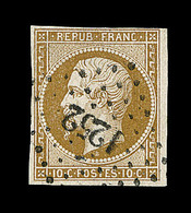 O N°9 - Obl. PC 1252 - TB - 1852 Louis-Napoleon