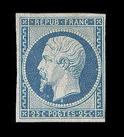 * N°10 - 25c Bleu - Signé Calves - TB - 1852 Louis-Napoleon