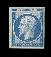 ** N°10c - 25c Bleu - Réimpression - TB - 1852 Louis-Napoléon