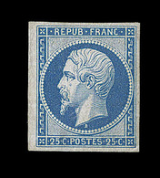 ** N°10c - 25c Bleu - Réimpression - TB - 1852 Luigi-Napoleone