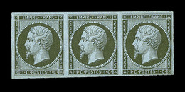 ** N°11 - Bde De 3 - Signé Calves - TB - 1853-1860 Napoléon III.