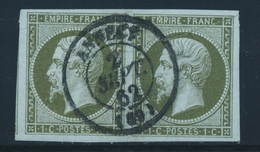 O N°11 - Paire - Margé - Càd Central - TB - 1853-1860 Napoleon III