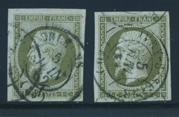 O N°11 X 2 Ex - TB - 1853-1860 Napoleone III