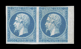 * N°14A - Paire - BDF - Signé Behr - TB - 1853-1860 Napoleon III