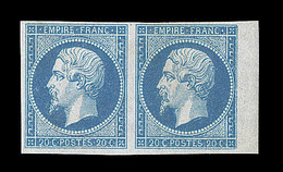 * N°14A - Paire - BDF - Signé Behr - TB - 1853-1860 Napoléon III.