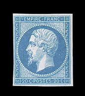 * N°14A - 20c Bleu - TB - 1853-1860 Napoléon III.