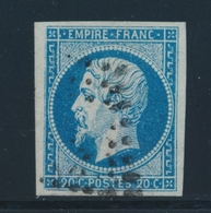 O N°14Ad - Bleu S/vert - TB - 1853-1860 Napoléon III